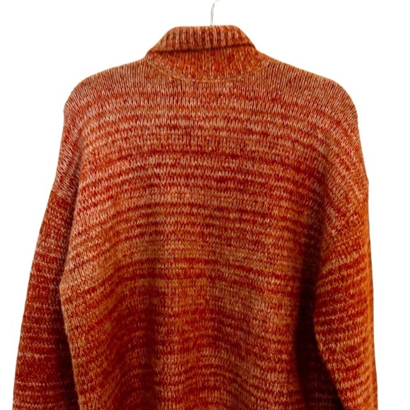 Zara Wool Alpaca Blend Soft Knit Sweater Oversized Heather Orange Size S - Picture 11 of 13